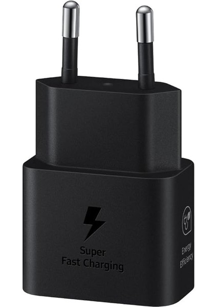 25 Watt Şarj Adaptörü + Kablo Seti, Siyah modelleri