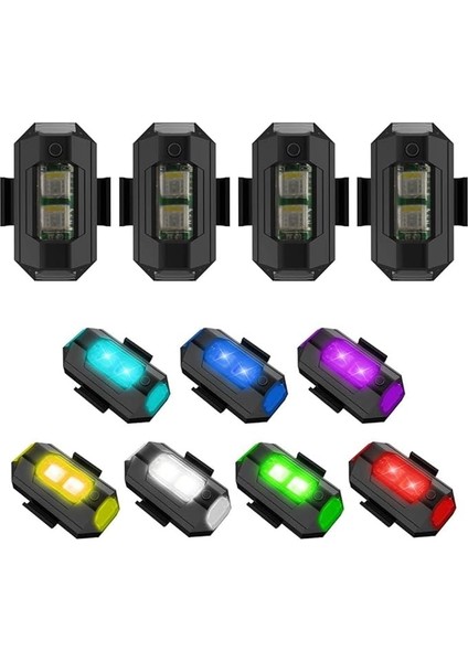 Çarpışma Önleyici Aydınlatma, Insansız Hava Taşıtma Işığı, Gece Uçuşu, Hava Taşıtı, Çok Amaçlı Rc Otomobil Motosiklet El Feneri, Dış Mekan Bisiklet Sürme, Uyarı Işığı, 7 Renkli