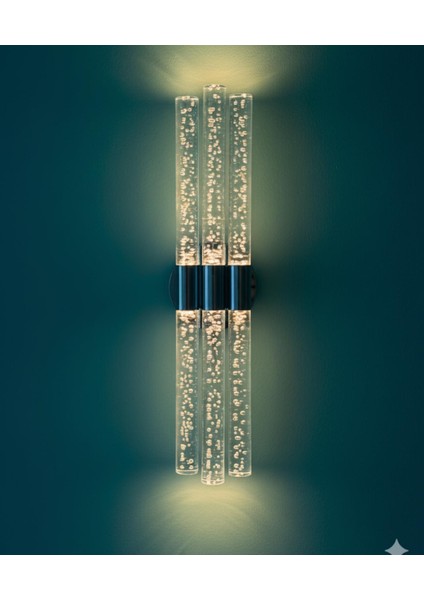 Bhbackhome Bubbletrio Şık ve Zarif Modern LED Duvar Aplik 51 cm Antrasit Elektrikli