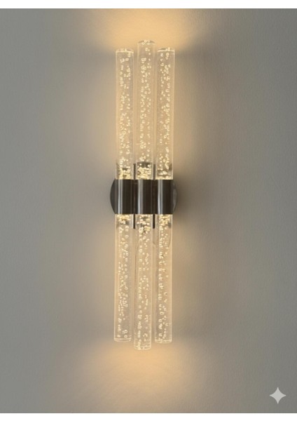 Bhbackhome Bubbletrio Şık ve Zarif Modern LED Duvar Aplik 51 cm Antrasit Elektrikli