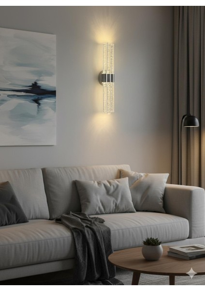 Bhbackhome Bubbletrio Şık ve Zarif Modern LED Duvar Aplik 51 cm Antrasit Elektrikli