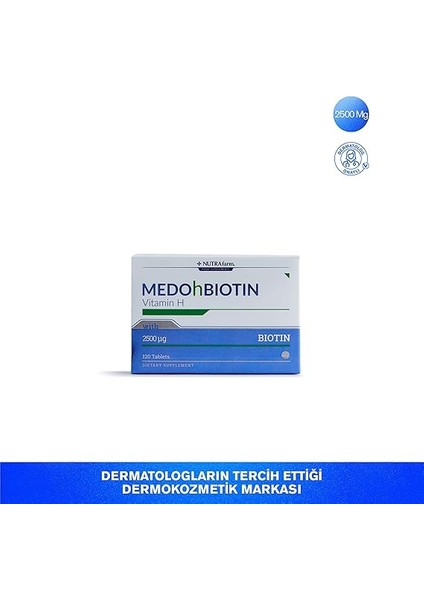 Medohbiotin 2,5 Mg. 120 Tablet 1 Paket (1 x 14.4 G) fiyatları