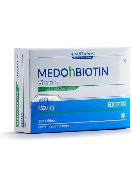 Medohbiotin 2,5 Mg. 120 Tablet 1 Paket (1 x 14.4 G) modelleri