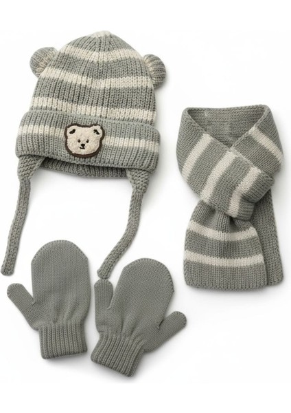 Kitti 0-12 Ay Erkek Bebek & Çocuk Aksesuarlı Içi Polarlı Atkı Bere Eldiven 3'lü Takım fiyatları