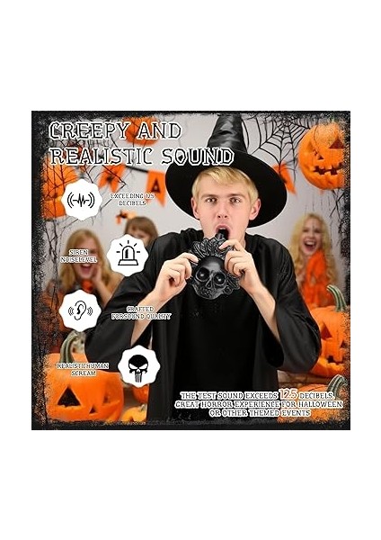 Aztek Ölüm Düdüğü, Otantik Insan Sesini Çıkaran Çığlıklar, Aztek Ölüm Düdüğü, Çığlık Atan Aztek Savaş Düdüğü, Real Screaming Aztek Ölüm Düdüğü (Siyah) indirimleri