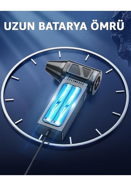 Süper Güçlü Üfleyici Şarjlı Fan Turbo 130000 Rpm Güçlü Fan Vantilatör Üfleyici Turbo Jet Vantilatör Toz Üfleyici Basınçlı Temizleyici fırsatları