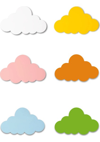 Çocuk Genç Yatak Odası Kız Erkek Bebek Duvar Dekorasyon Bulut Figürü Tekli-Işıksız (30CM) fırsatları