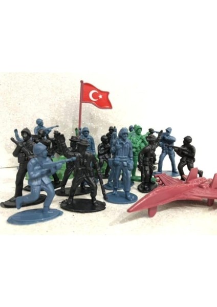 Asker Adam Oyuncak Seti 58'li Paket - Oyuncak Asker Seti - Türk Askeri Oyuncak Adam Seti fiyatları