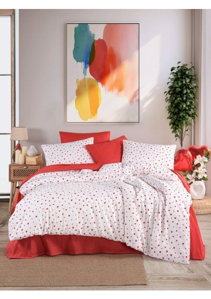 Love You Ranforce Light Pamuklu Çift Kişilik Nevresim Takımı