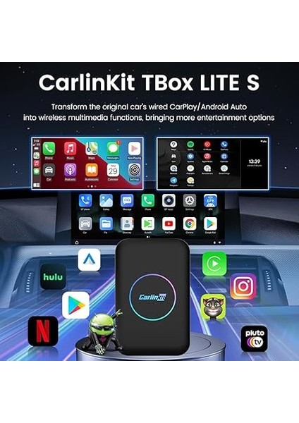 Mını Aı Box Kablosuz Carplay/android Auto，android Sürüm 11.0, 3+32G Bellek，fabrika Kablolu Carplay'li Otomobiller Için，youtube, Netflix Desteği，çift Bluetooth fiyatları
