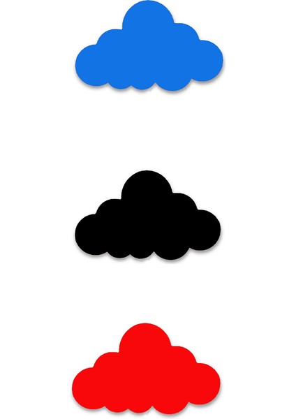 Çocuk Genç Yatak Odası Kız Erkek Bebek Duvar Dekorasyon Bulut Figürü Tekli-Işıksız (40CM) modelleri