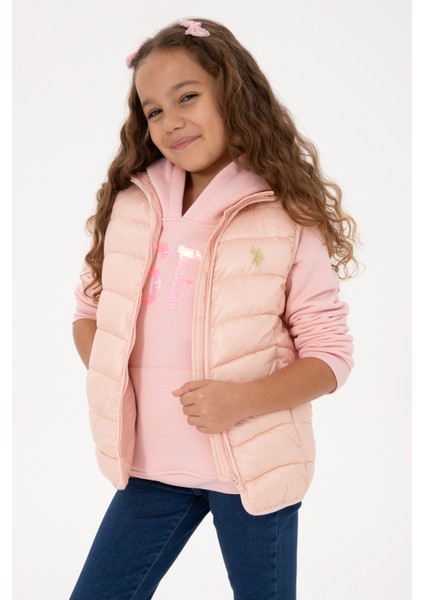 Kız Çocuk Açık Pembe Yelek (Dokuma) 50313149-VR078