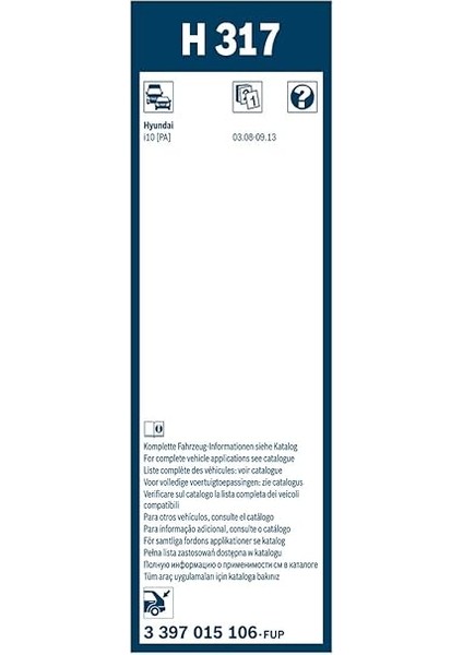 Rear Arka Silecek [300 Mm] H317 3397015106 modelleri