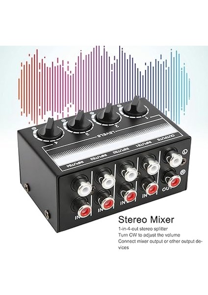 Compact 4 -Wegs -Sereo Mixer Şarkı Söyleme Efektleri Için Gelişmiş Kontrol fırsatları
