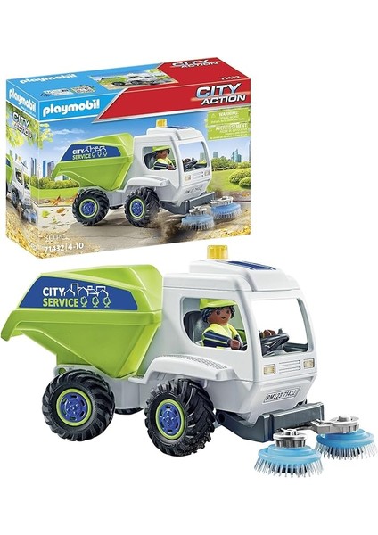 City Action 71432 Süpürge, Şehir Temizliği, Döner Süpürme Fırçaları, 4 Yaş ve Üzeri Çocuklar Için Oyuncak