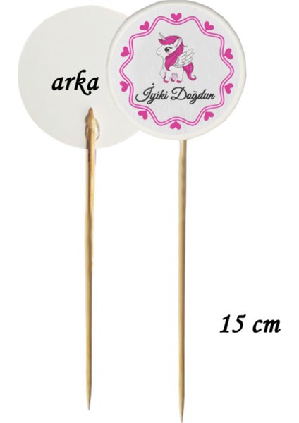 40 Parça Unicorn Boynuzlu At Doğum Günü Kürdan Seti - Bardak Kase Kısa ve Uzun Kürdan fiyatları