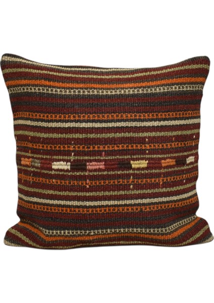 Yeni El Dokuma Dekoratif Kilim Kırlent Yastık Kılıfı 6416