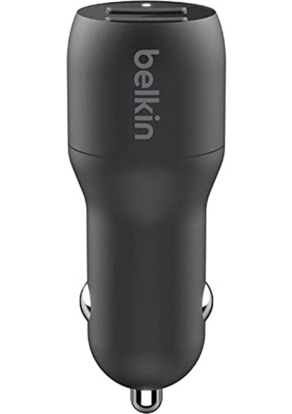 Boost Charge Çift Bağlantı Noktalı 24 W Araç Şarjı, iPhone ve Android Telefon Uyumlu, Siyah, CCB001BTBK fırsatları