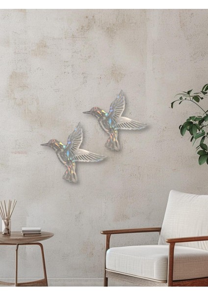 Hologramlı Duvar Süsü Ev Ofis Balkon ve Teras İçin 17.5x19.5cm