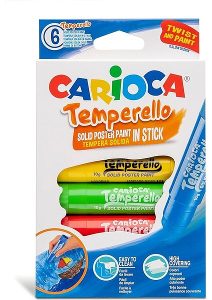 Temperello Stick Poster Boyama Kalemi 6'li