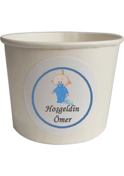 Beyhan Bayhan 40 Parça Kişiye Özel Mavi Bebekli Hoşgeldin Bebek Kürdan Seti Bardak Kase Kısa ve Uzun Kürdan indirimleri