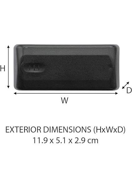 Lock Manyetik Anahtar Kutusu [araba Anahtarı Güvenli] 207EURD - Araba Anahtarlarını Gizlemek Için Ideal, Siyah, 11,9 cm x 5,1 cm x 2,9 cm fiyatları