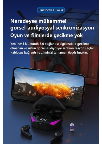 X15 Bluetooth Kulaklık LED Mikrofonlu 35 Saat Çalma, Ipx7, Dokunmatik Kontrol Android & iPhone Uyumu fırsatları