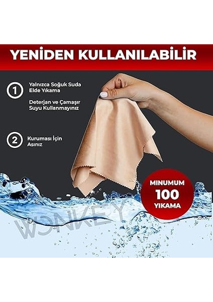 Bırakmayan Mikrofiber Bez, Lens, Gözlük, Telefon, Iphone, Ipad, Tablet, Bilgisayar, Laptop Ekranı LCD Tv ve Diğer Hassas Yüzeyler Için Silme Bezi, Mikrofiber Temizleme Bezi (2 Adet 15X15 Cm) fırsatları