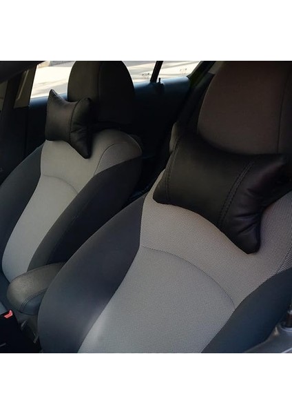 Oto Araç 2li Deri Boyun Yastığı (Siyah) fiyatları