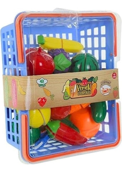 Kesilebilen Meyve ve Sebze Sepetli 42 Parça -Birlik modelleri