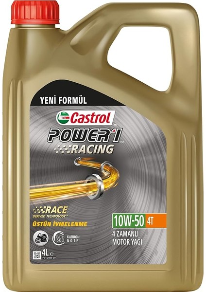 Power1 Racing 4t 10W-50 4 Litre Motosiklet Yağı