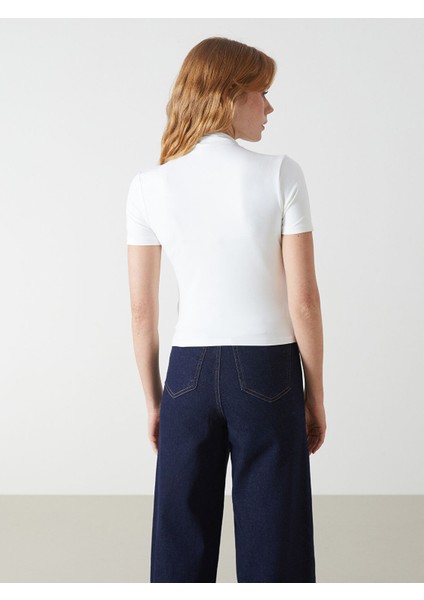 Yeni Sezon Dik Yaka Kadın Tişört fırsatları