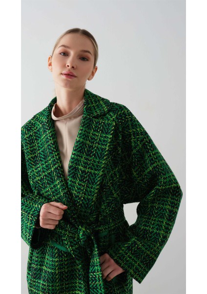 Oversize Ekose Kaban Yeşil indirimleri