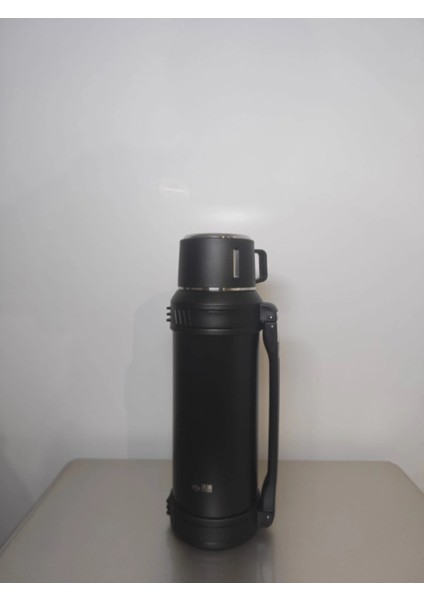 Travel Vacuum Pot 2,5 Litre Dağcı Termos Siyah Renk