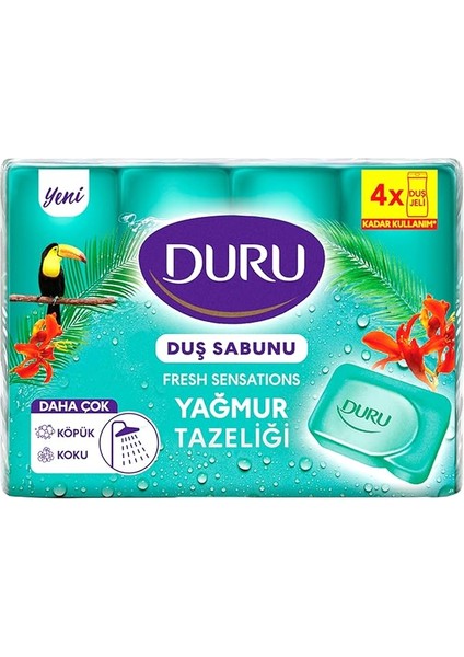 Fresh Sensations Extra Yağmur Ormanı Sabun, 150 Gramx4