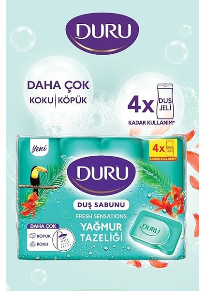Fresh Sensations Extra Yağmur Ormanı Sabun, 150 Gramx4 modelleri