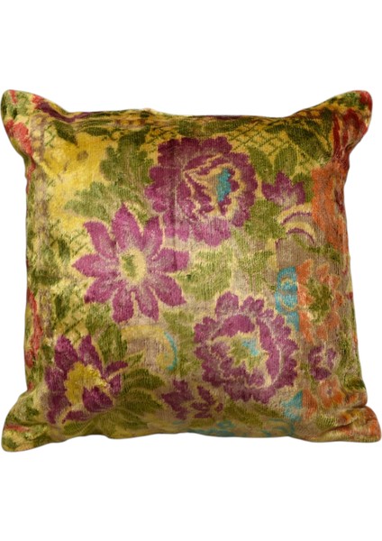 Yeni Kadife Dokuma Dekoratif Kilim Kırlent Yastık Kılıfı 6431