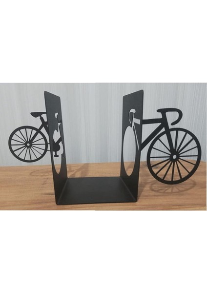 Dekoratif Bisiklet Desenli Metal Kitap Tutucu 2'li Paket fiyatları