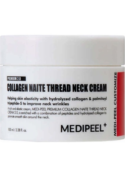 Medi Peel Premium Collagen Naite Thread Neck Cream 2.0 Peptid ve Kolajen Içeren Boyun Lifting Kremi 100 ml