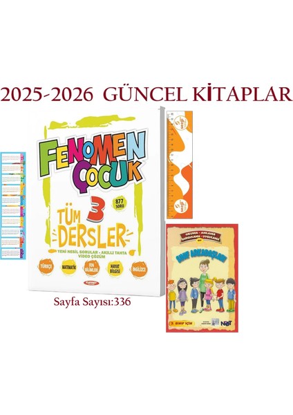 Fenomen Çocuk 3. Sıınıf Tüm Dersler Soru Bankası ve Sınıf Arkadaşları Hikaye Kitabı+Sezgistore Cetve