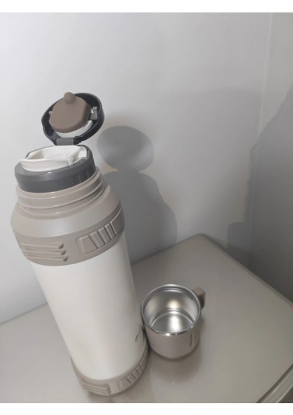 Travel Vacuum Pot 2,5 Litre Dağcı Termos Bej - Beyaz Renk fiyatları