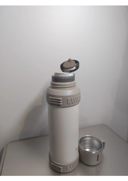 Travel Vacuum Pot 2,5 Litre Dağcı Termos Bej - Beyaz Renk indirimleri