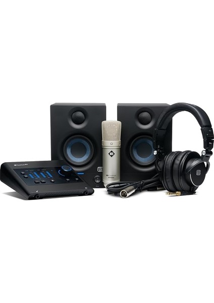 Quantum Es Ultimate Bundle, Profesyonel Kayıt Seti (Ses Kartı, Kulaklık, Mikrofon, Hoparlör ve Yazılım)
