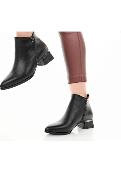 Mari Fermuarlı Günlük Kadın Bot Siyah fırsatları