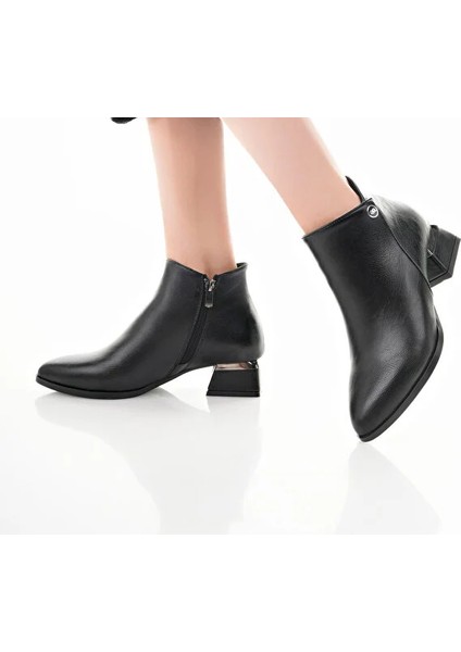 Mari Fermuarlı Günlük Kadın Bot Siyah indirimleri