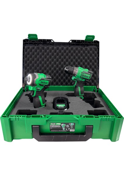 Haispro Akülü Set - 2'li Profesyonel 16V Akülü Set + 2x2 Ah Çift Akü - Rb-03 fiyatları