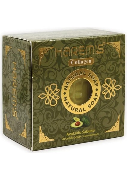 Avokado Doğal Kalıp Sabun Kolajen Içerikli Besleyici ve Nemlendirici (150 G)
