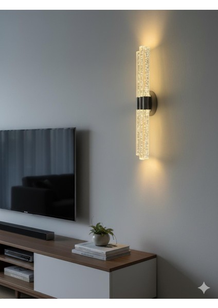 Bhbackhome Bubbletrio Şık ve Zarif Modern LED Duvar Aplik 51 cm Antrasit Günışığı Pilli modelleri