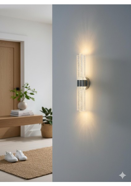 Bhbackhome Bubbletrio Şık ve Zarif Modern LED Duvar Aplik 51 cm Antrasit Günışığı Pilli indirimleri