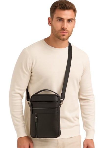 El Çantası Hakiki Deri Erkek 11" Inç Laptop/ Tablet Uyumlu Premium %100 Orjinal Deri